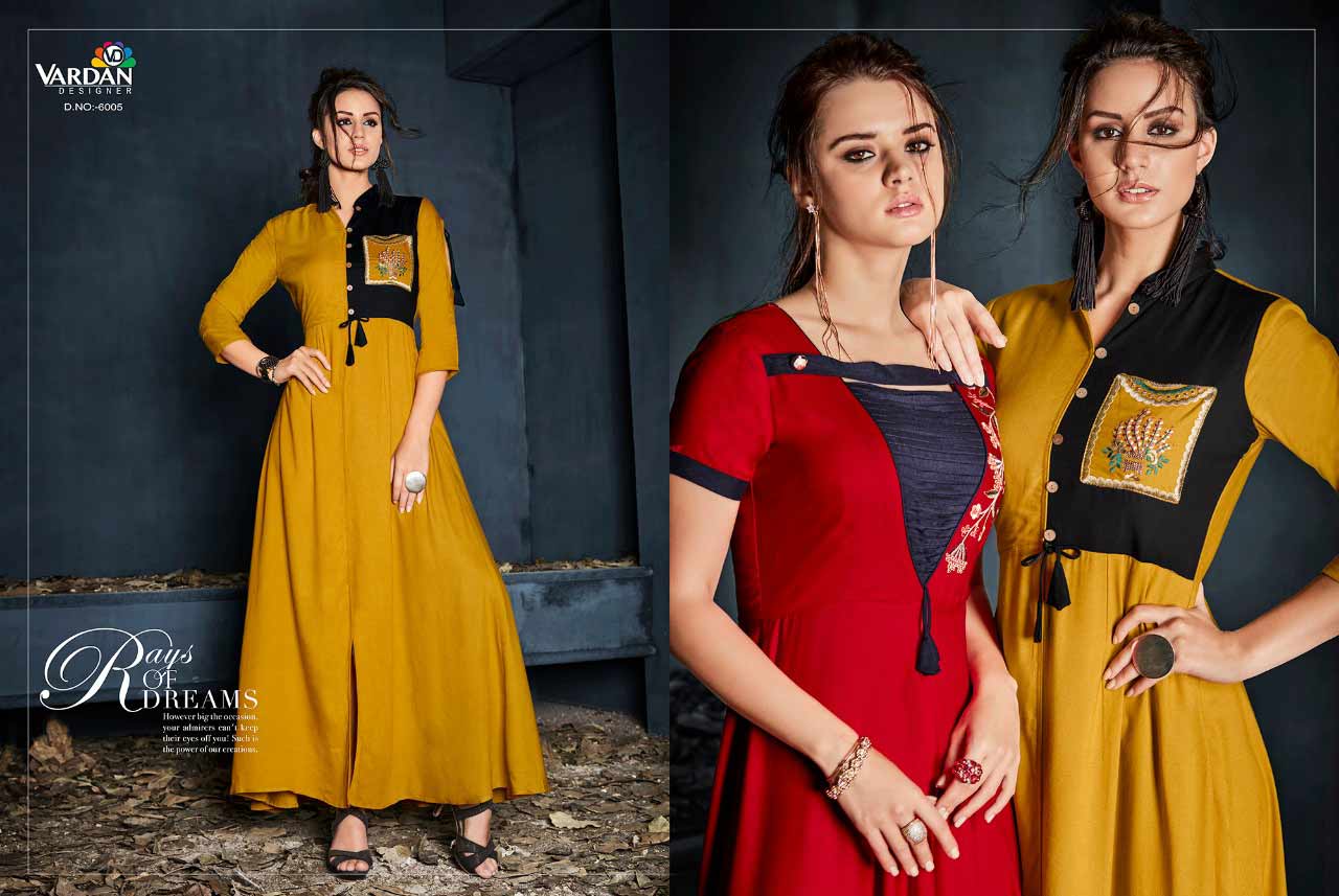 Gulnaz Vol-1 Vardan Designer Long Kurta Gulnaz Vol-1 Vardan Designer Long Kurta